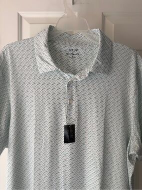 NEW with Tags ⛳️J. Crew Men's Light Blue Golf Print Polo⛳️